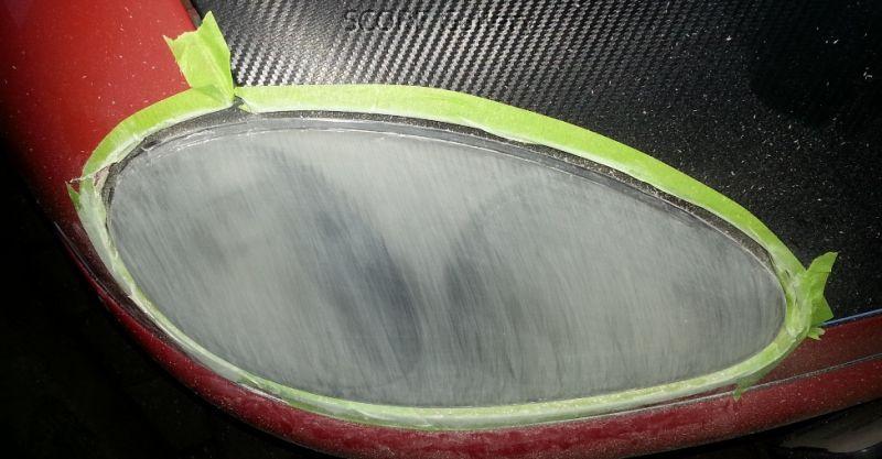 Headlight during restore