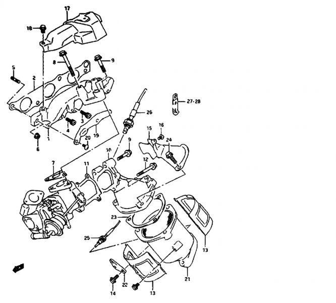 Catalytic converter diagram